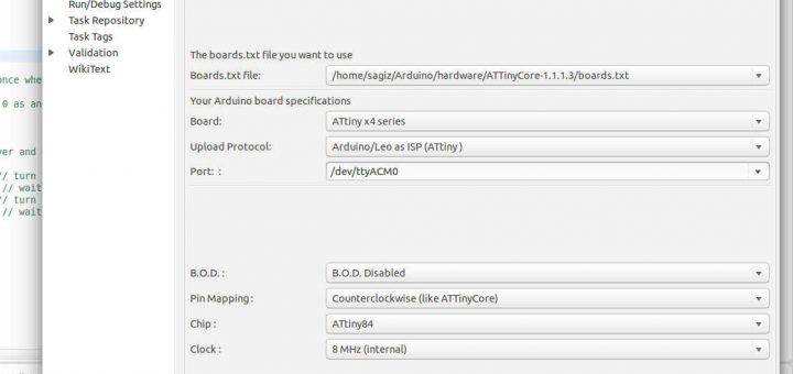 the impossible code - ATtiny as Arduino with Eclipse